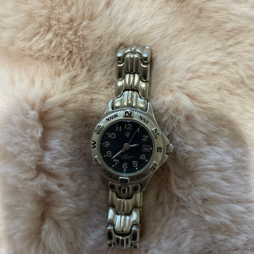 Stainless steel date watch